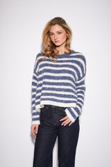 Carmen Pullover | Denim Fade