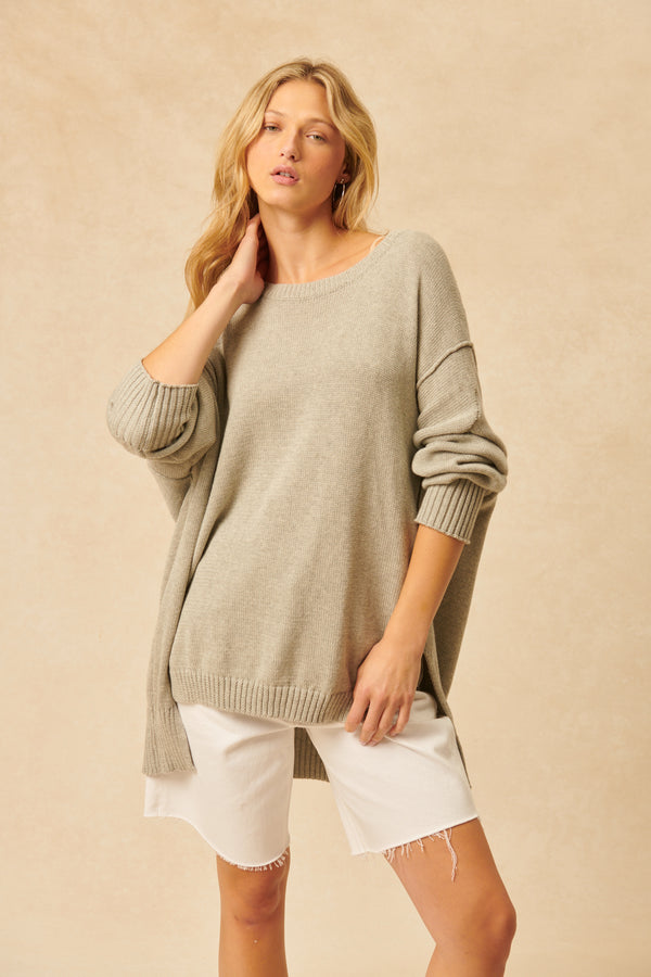 Carter Pullover | Grey Cloud