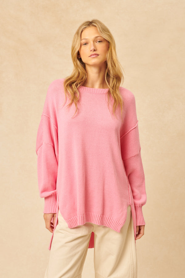 Carter Pullover | Carnation