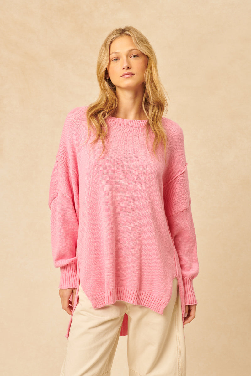 Carter Pullover | Carnation