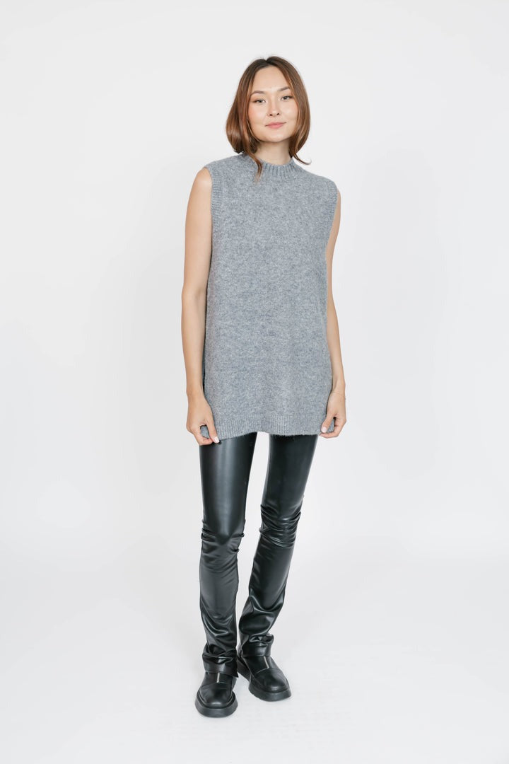 Charlie Sweater Tunic | Heather Grey