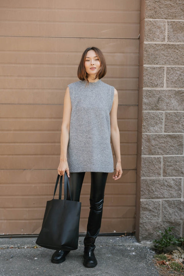 Charlie Sweater Tunic | Heather Grey