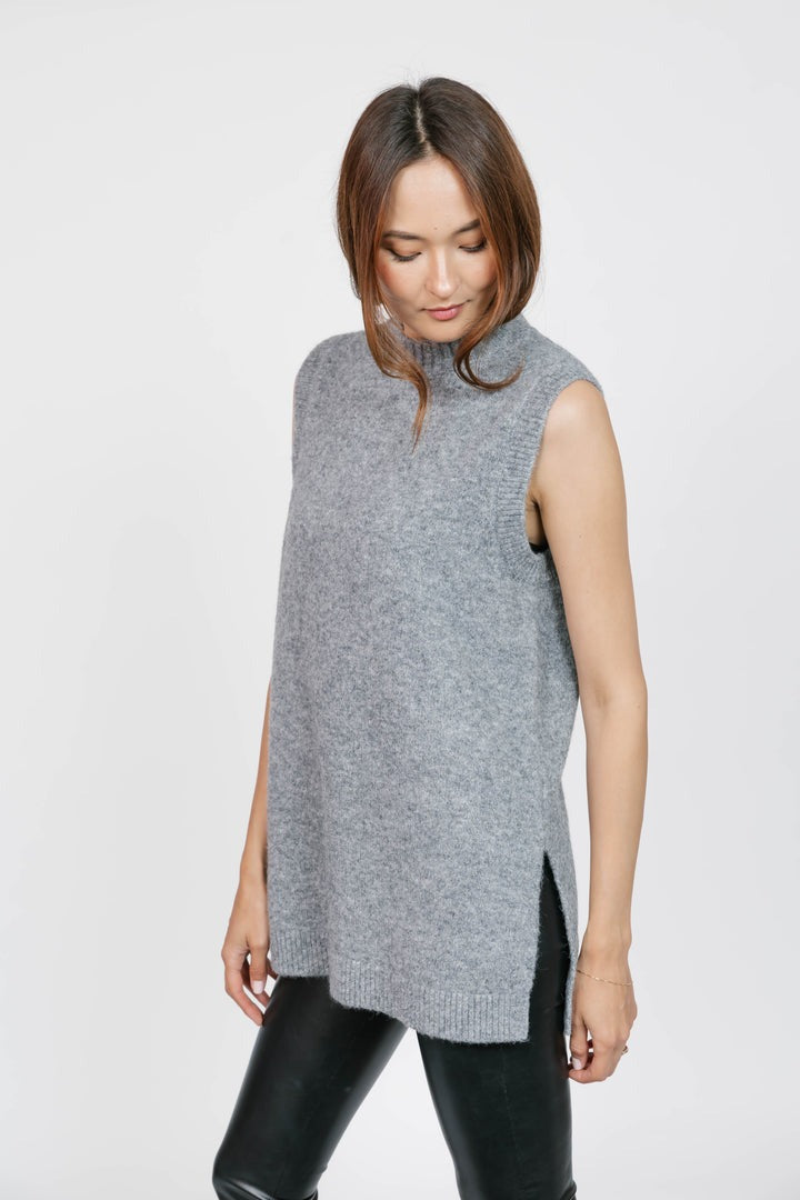 Charlie Sweater Tunic | Heather Grey