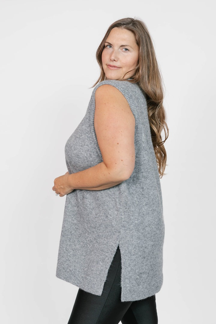 Charlie Sweater Tunic | Heather Grey