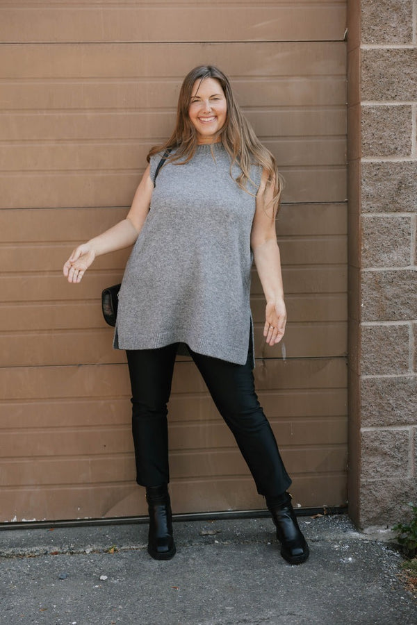 Charlie Sweater Tunic | Heather Grey