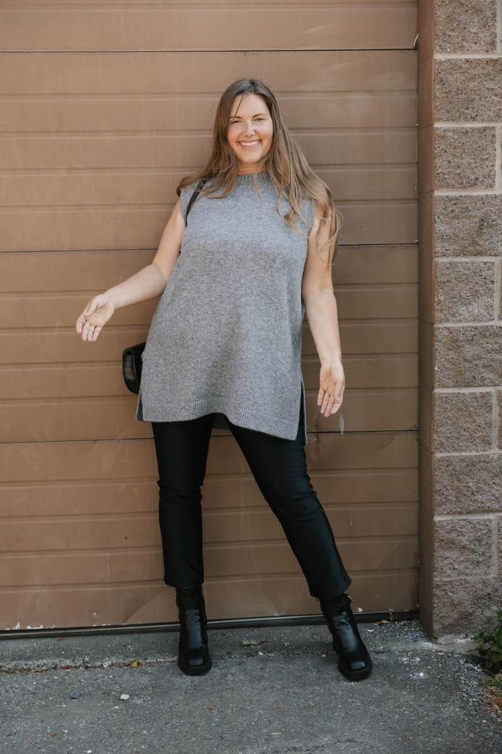 Charlie Sweater Tunic | Heather Grey