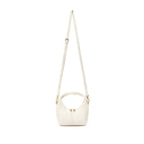 Circle Crossbody Bag | Coconut Cream Pebbled