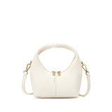 Circle Crossbody Bag | Coconut Cream Pebbled