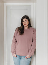 Classic Camp Sweater | Mauve