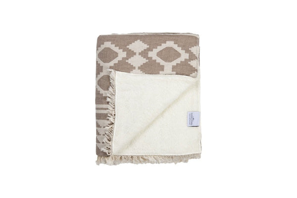 The Coast Fleece Throw | Walnut