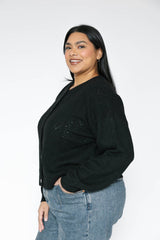 Crush On You Cardigan | Black - FINAL SALE