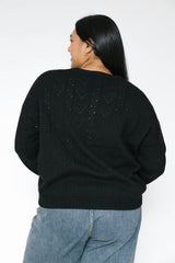 Crush On You Cardigan | Black - FINAL SALE
