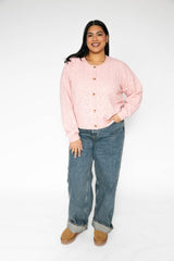 Crush On You Cardigan | Soft Pink - FINAL SALE