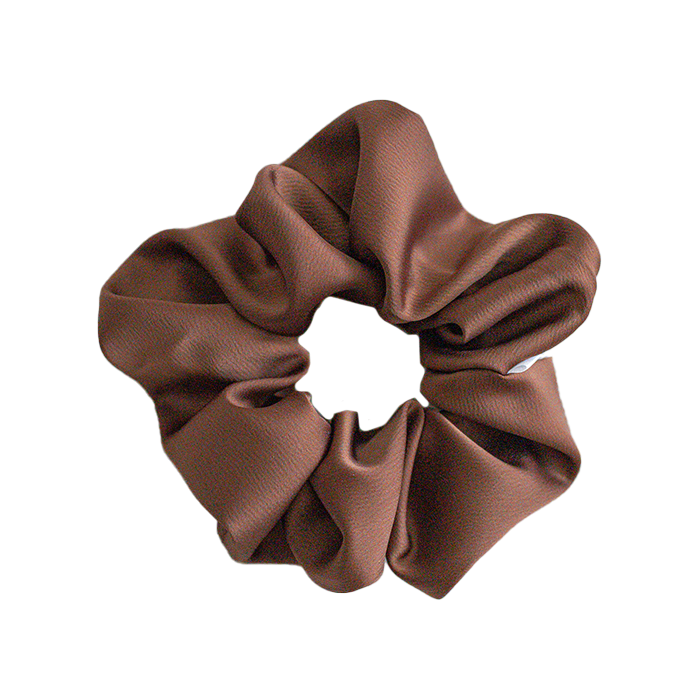 Barbays Scrunchie | Cocoa Satin