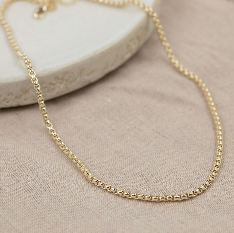 Cord Link Necklace | Gold