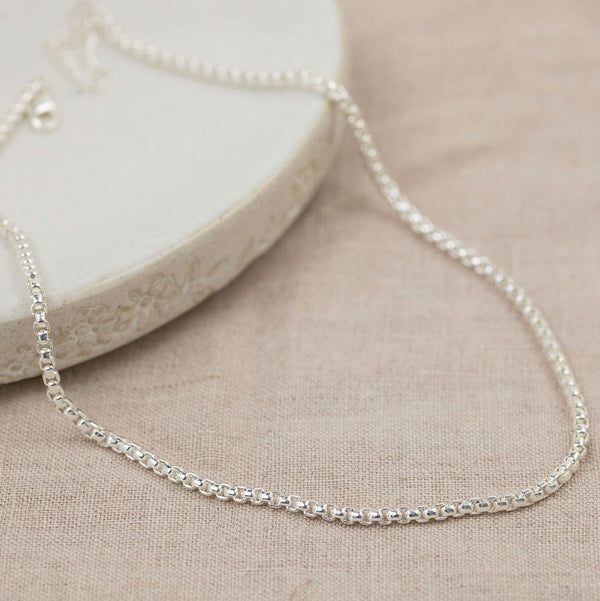 Cord Link Necklace | Silver