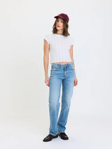 Rebel Mid Rise Slim Straight | On Repeat