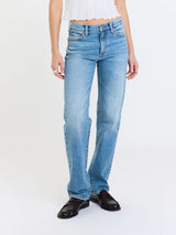 Rebel Mid Rise Slim Straight | On Repeat