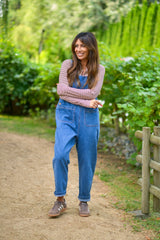 Leah Denim Overalls | Medium Blue