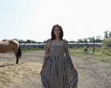 Laurel Midi Dress | Chocolate Checkered