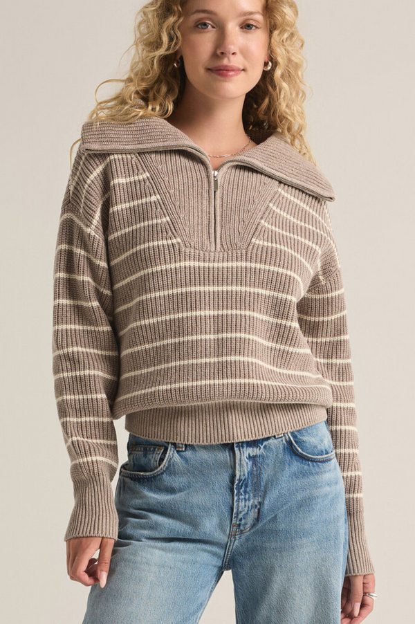 Villa Sweater | Heather Taupe