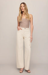 The Show Off High Rise Bowed Denim | Soapstone