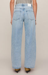 The Show Off High Rise Bowed Denim | Indigo Bloom