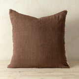 Lina Linen Cushion 24x24 | Mocha