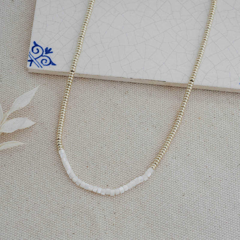 Dax Necklace | Gold & Mother Of Pearl