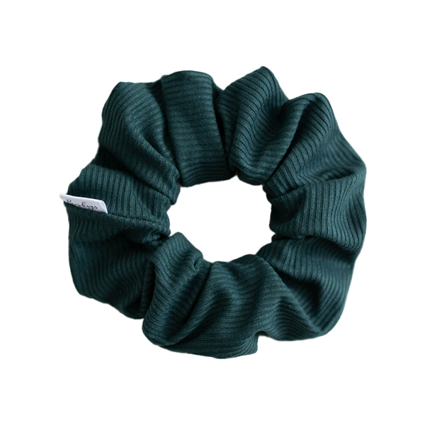 Barbays Scrunchie | Deep Forest Rib Knit