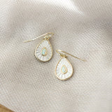 Dewdrop Opalite Earrings | Gold