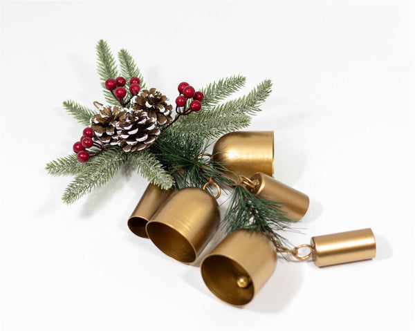 Bells & Greenery Door Hanger