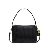 Ella Shoulder Bag | Black Pleated