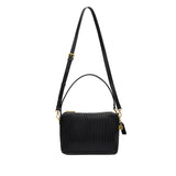 Ella Shoulder Bag | Black Pleated