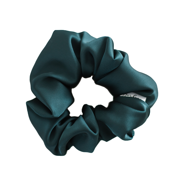 Barbays Scrunchie | Emerald Satin