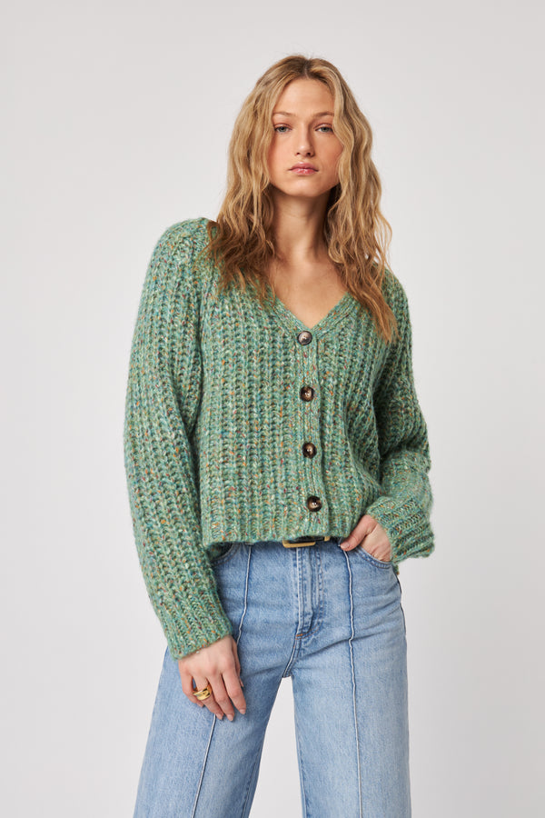 Hawkins Cardigan | Sage Embers