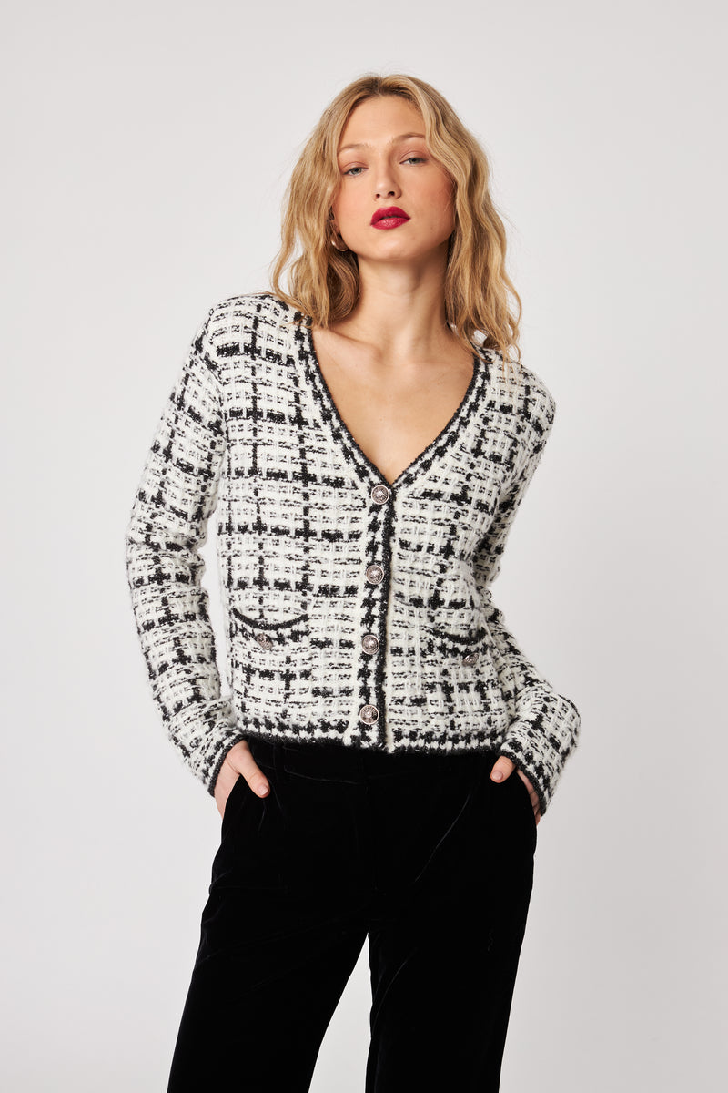 Lonnie Cardigan | Vanilla Tweed