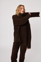 Zaire Cardigan | Espresso