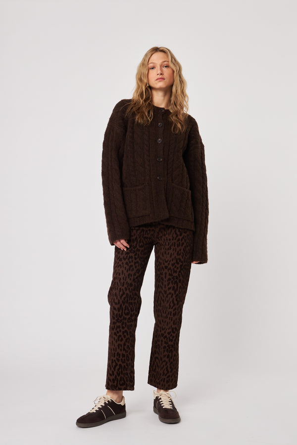 Zaire Cardigan | Espresso