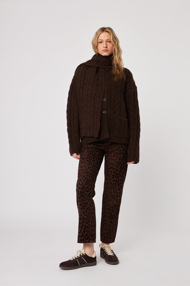 Zaire Cardigan | Espresso