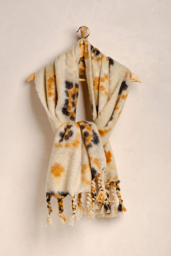 Kaleidiscope Blanket Scarf | Ivory