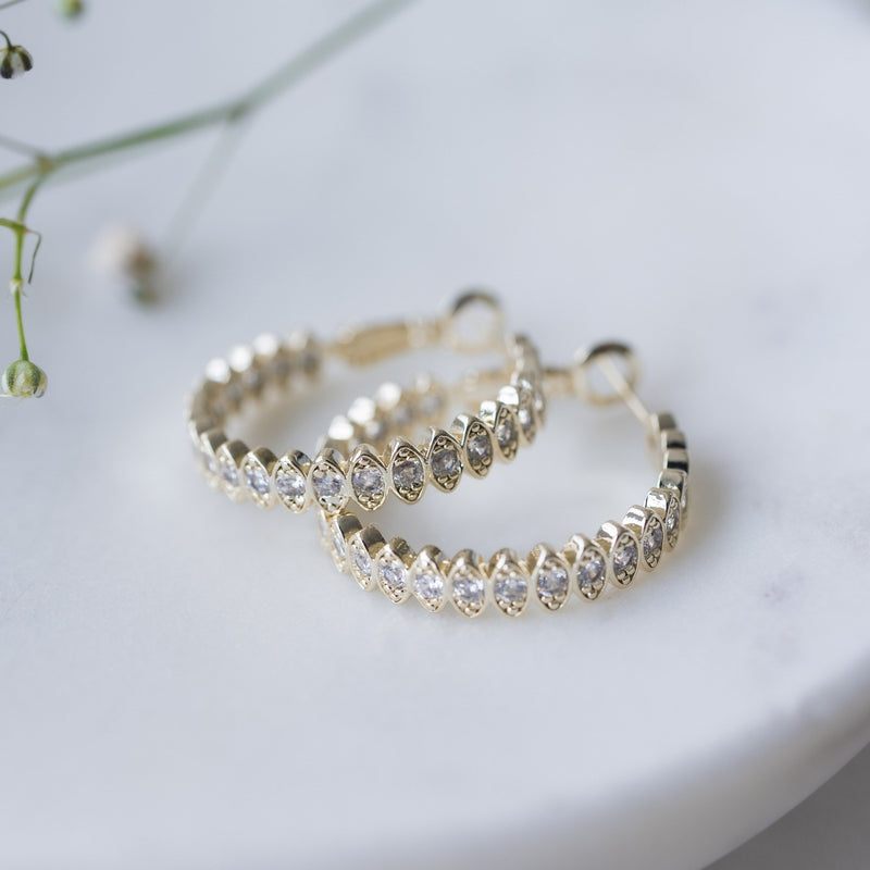 Front & Centre Hoops | Gold