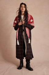 Over the Coat Shawl | Red