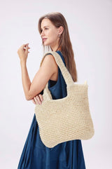 Straw Beach Tote | Sand