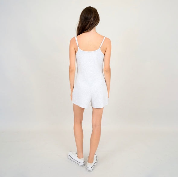 Kaine Romper |  Light Heather Grey - FINAL SALE