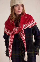 Over the Coat Shawl | Red