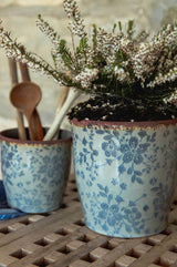 Blue Floral Pot | Large