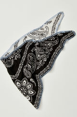Carmen Knitted Triangle Scarf | Angel White