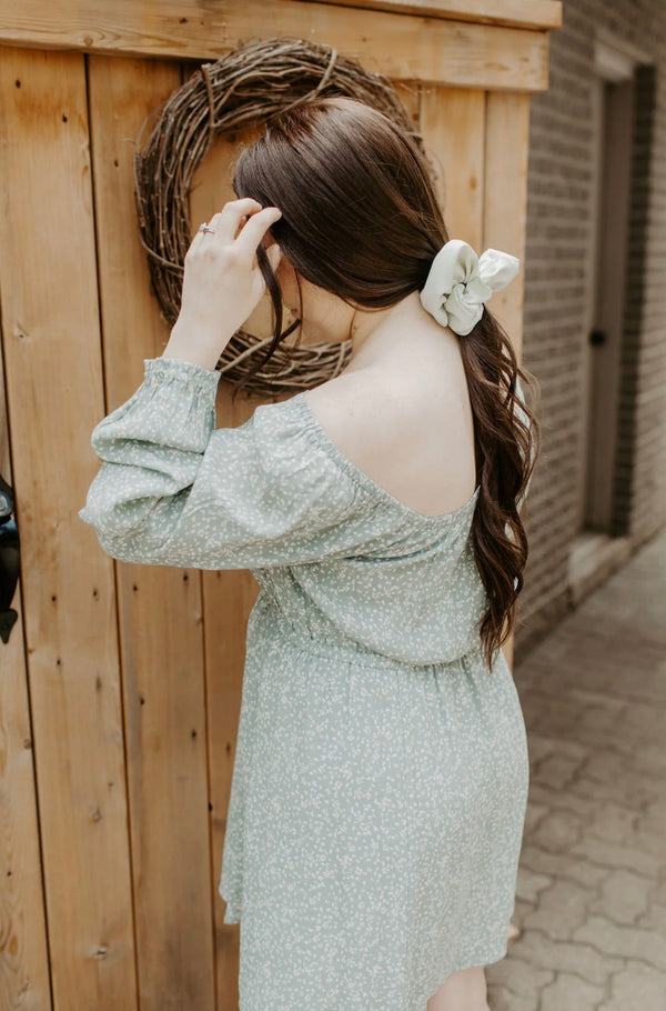 Barbays Satin Scrunchie | Mojito Satin