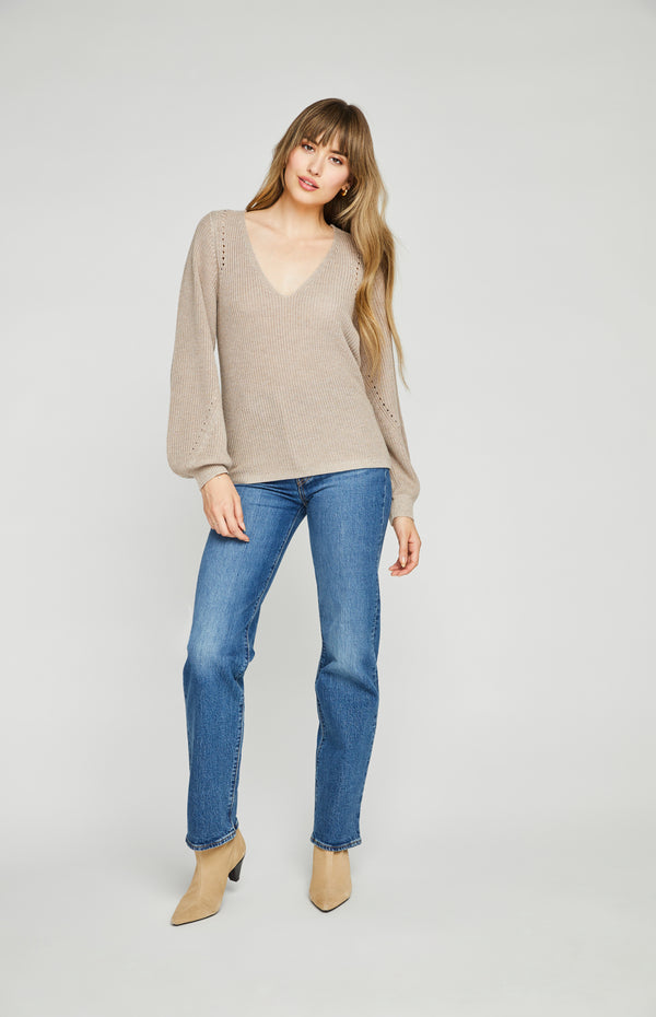 Hailey Pullover | Heather Taupe